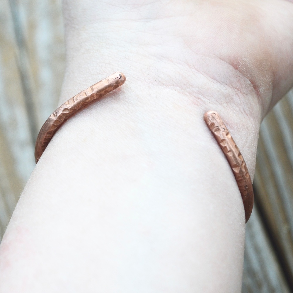 Chakra Bracelet Natural Copper Wire Wrapped Reiki - Picture 8 of 9